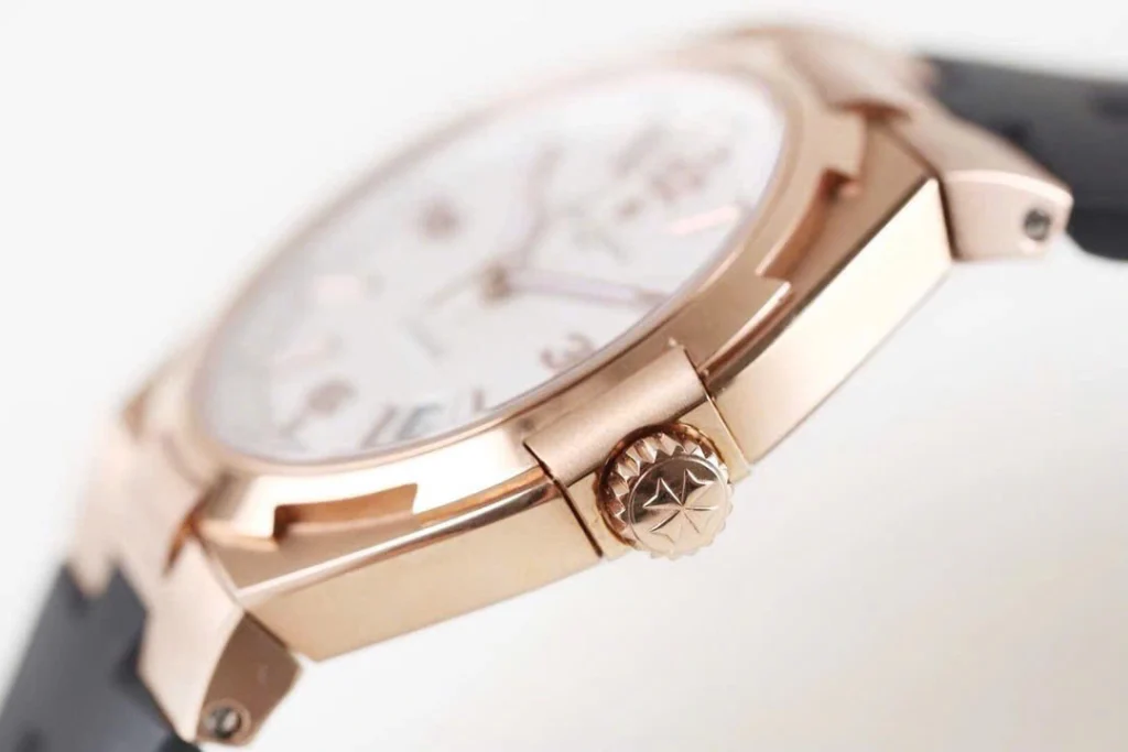 Super Clone Vacheron Constantin Overseas Rose Gold White Dial Number Roman 42mm — clasp and links