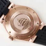 Super Clone Vacheron Constantin Overseas Rose Gold White Dial Number Roman 42mm — movement / caseback view