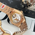 Super Clone Vacheron Constantin Steel — on leather display