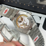 Super Clone Vacheron Constantin Steel — on leather display