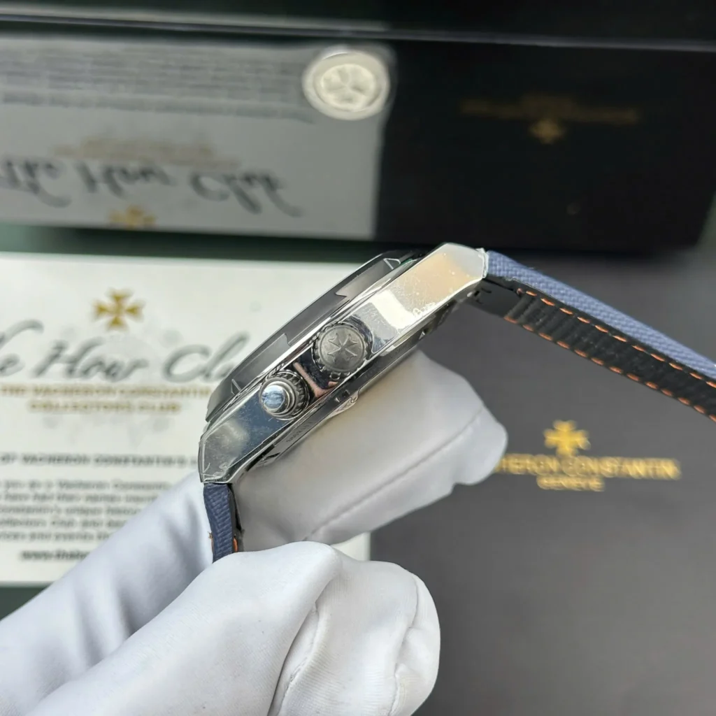 Super Clone Vacheron Constantin Overseas Dual Time 7900V 41mm Blue Dial Steel