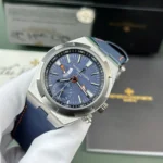 Super Clone Vacheron Constantin Overseas Dual Time 7900V 41mm Blue Dial Steel