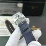 Super Clone Vacheron Constantin Overseas Dual Time 7900V 41mm Blue Dial Steel