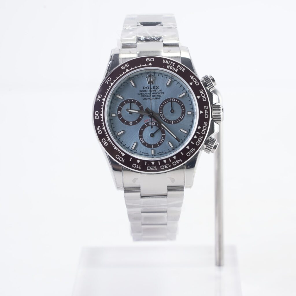 Super Clone Rolex Daytona 126506 “Platona” Open Caseback — dial close-up