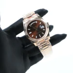 Super Clone Rolex Day-Date Chocolate Diamond Dial 228235-0003 40 mm – Swiss SuperClone