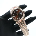 Super Clone Rolex Day-Date Chocolate Diamond Dial 228235-0003 40 mm – Swiss SuperClone