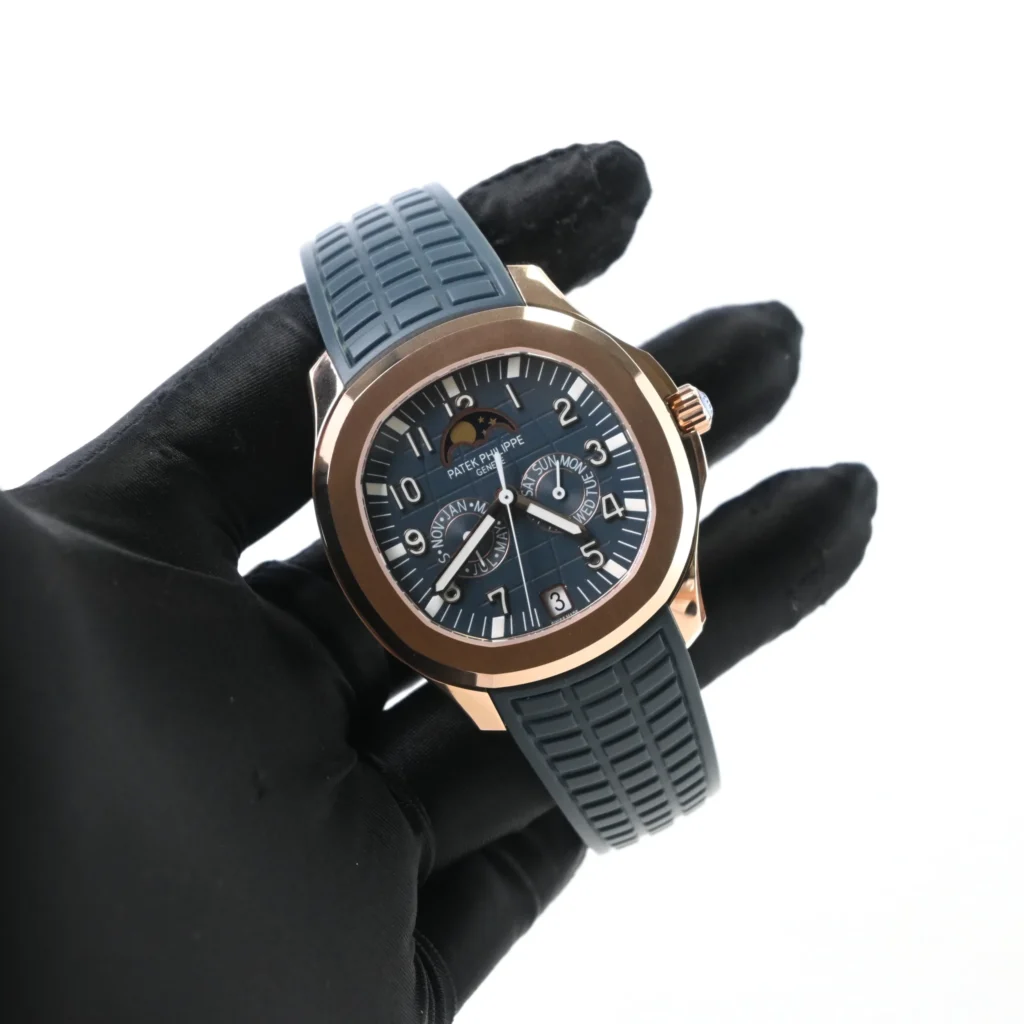 Super Clone Patek Philippe Aquanaut 5261A Moonphase Tifany Blue Rose 40mm – – Swiss SuperClone