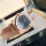 Super Clone Audemars Piguet Royal Oak “Jumbo” Extra-Thin 15207OR.OO.1240OR.01 39mm Black Dial Rose Gold –