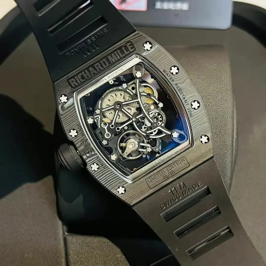 Super Clone Richard Mille RM 55 Richard Mille Asia Manual Winding Bubba Watson 42MM