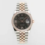 Super Clone Rolex Datejust Slate Diamond Dial 126281RBR-0011 36 mm – Swiss SuperClone