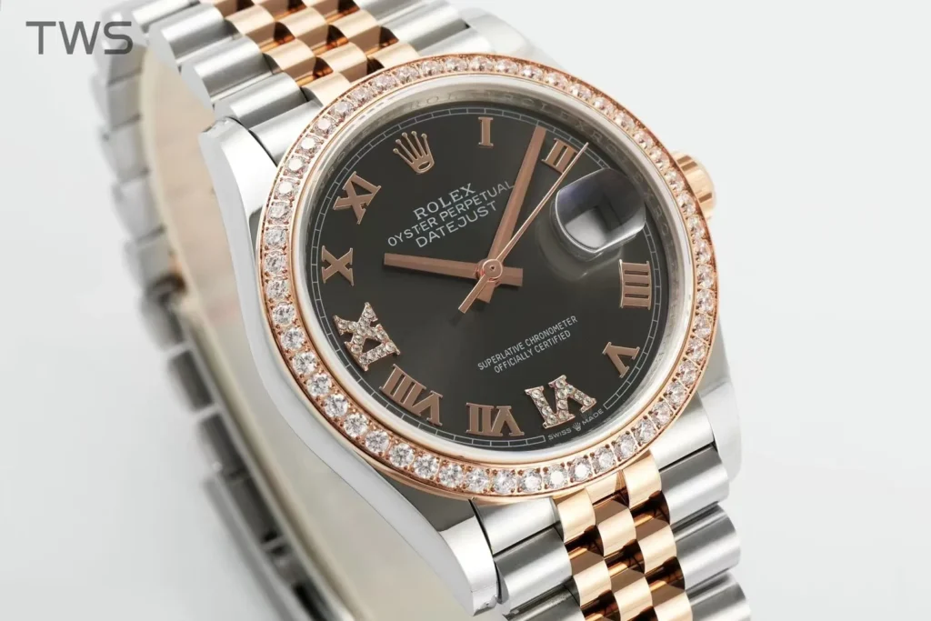 Super Clone Rolex Datejust Slate Diamond Dial 126281RBR-0011 36 mm – Swiss SuperClone