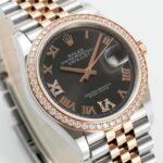 Super Clone Rolex Datejust Slate Diamond Dial 126281RBR-0011 36 mm — bracelet detail