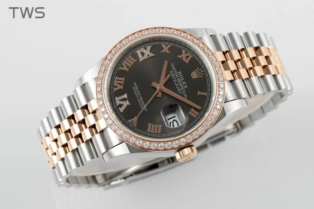 Super Clone Rolex Datejust Slate Diamond Dial 126281RBR-0011 36 mm – Swiss SuperClone