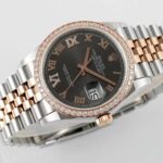 Super Clone Rolex Datejust Slate Diamond Dial 126281RBR-0011 36 mm — view 10