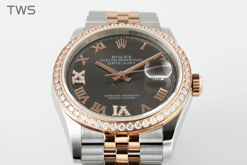 Super Clone Rolex Datejust Slate Diamond Dial 126281RBR-0011 36 mm – Swiss SuperClone