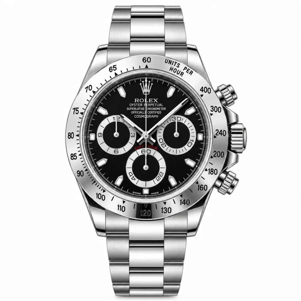 Super Clone Rolex Daytona Black Dial 116520 – Swiss SuperClone