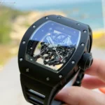 Super Clone Richard Mille RM 55 Richard Mille Manual Winding Bubba Watson 42mm Black