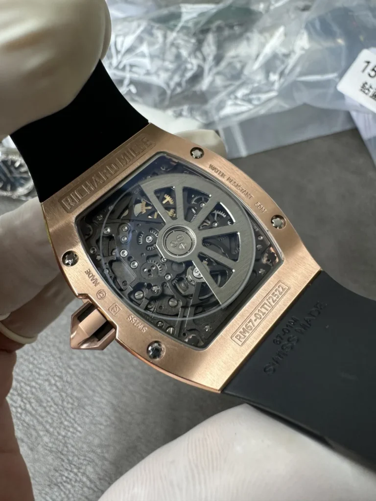 Super Clone Richard Mille Rose Gold Dial Rose Gold