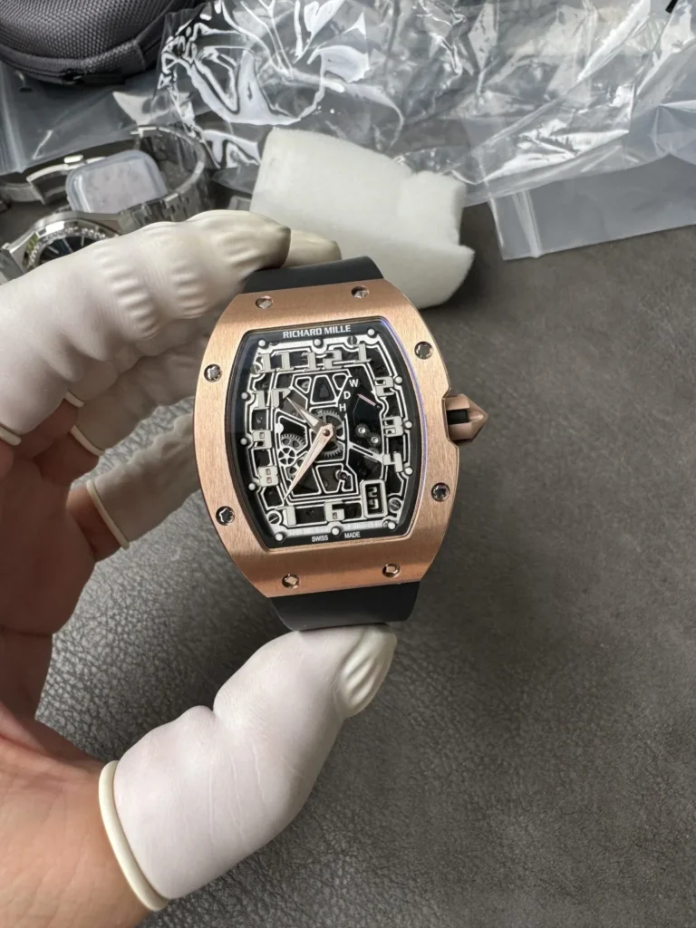Super Clone Richard Mille Rose Gold Dial Rose Gold