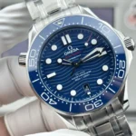 Super Clone Omega Seamaster Diver 300M Co‑Axial Master Chronometer 210.32.42.20.03.001 42mm Blue Dial – Swiss SuperClone