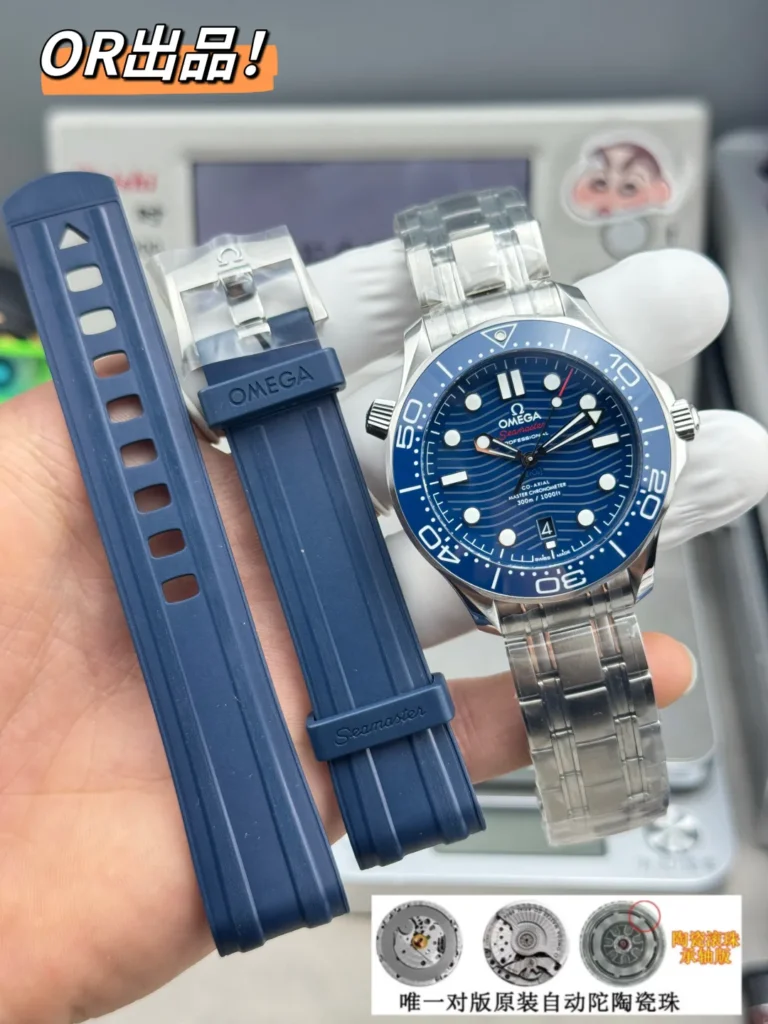 Super Clone Omega Seamaster Diver 300M Co‑Axial Master Chronometer 210.32.42.20.03.001 42mm Blue Dial – Swiss SuperClone