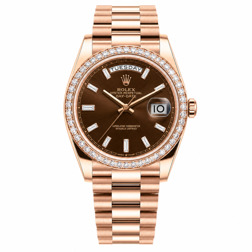 Super Clone Rolex Day-Date Brown Ombré Dial 128345rbr-0075 36 mm