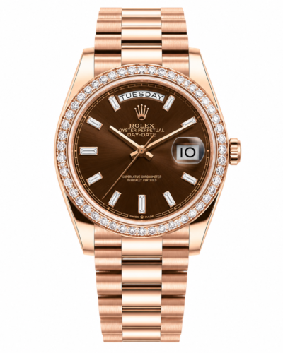 Super Clone Rolex Day-Date Brown Ombré Dial 128345rbr-0075 36 mm – Swiss SuperClone