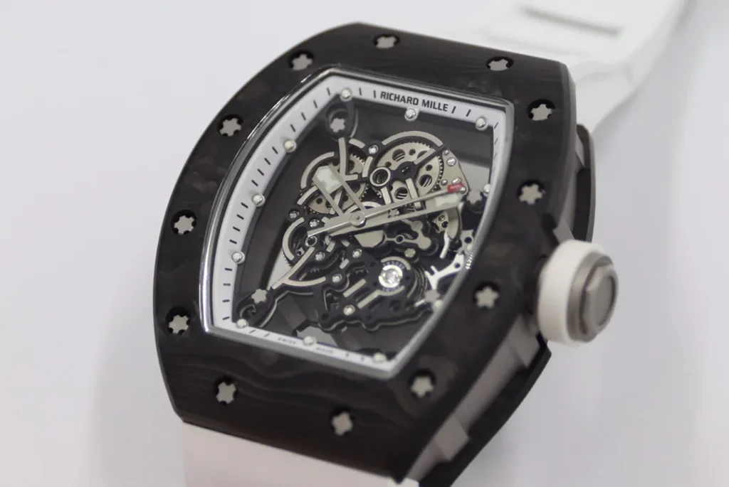 Super Clone Richard Mille RM 55 Richard Mille Black Bubba Watson 42mm Ceramic