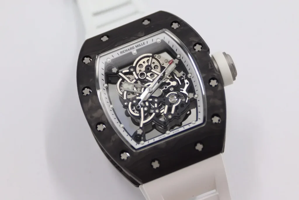 Super Clone Richard Mille RM 55 Richard Mille Black Bubba Watson 42mm Ceramic