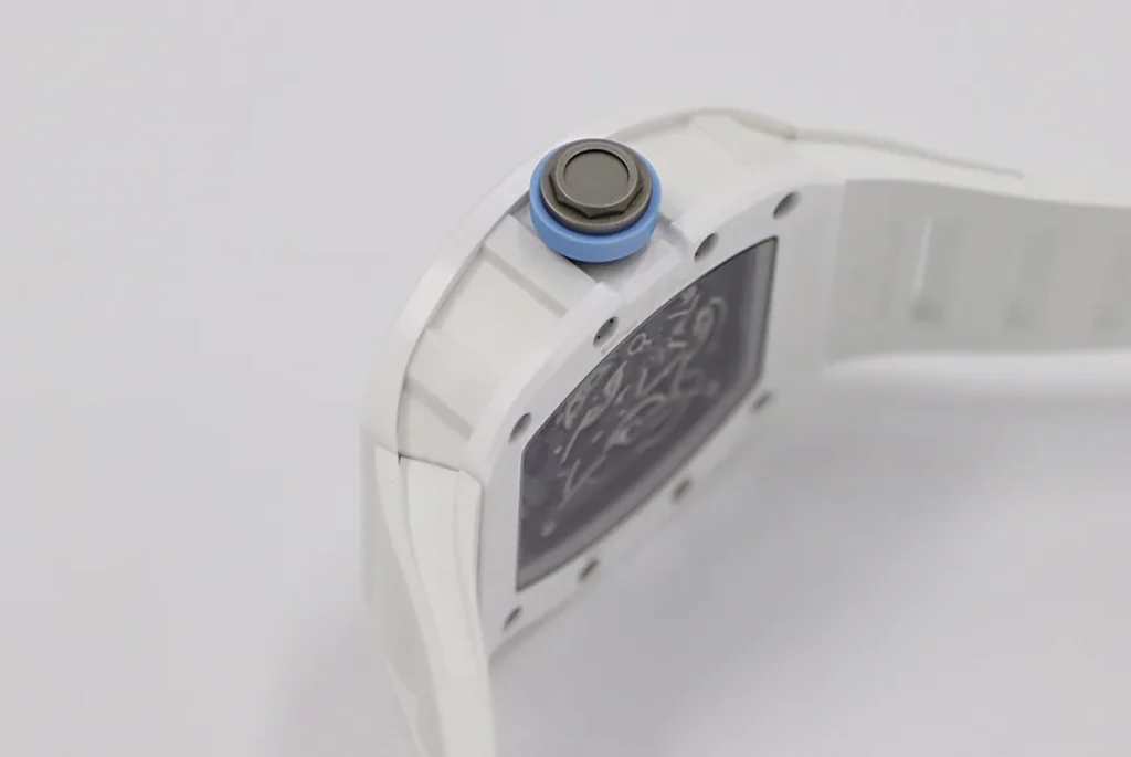 Super Clone Richard Mille RM 55 Richard Mille BLUE 42mm Ceramic