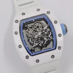 Super Clone Richard Mille RM 55 Richard Mille BLUE 42mm Ceramic