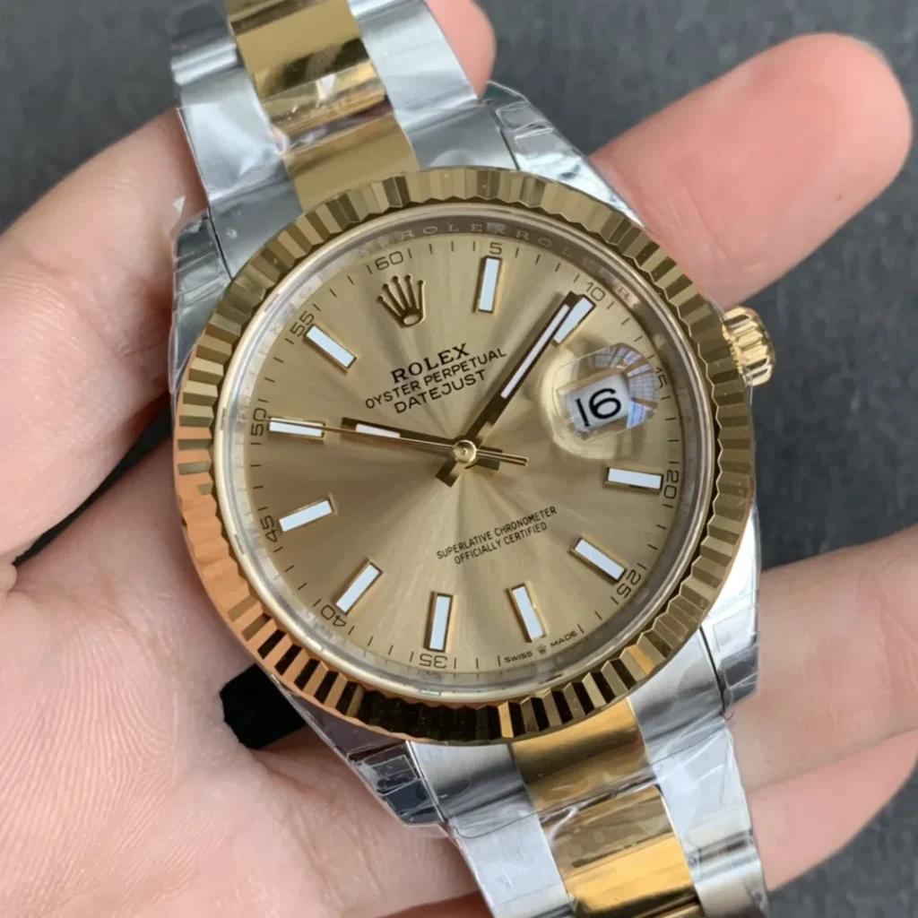 Super Clone Rolex Datejust Champagne Dial 126333-0009 41 mm – Swiss SuperClone