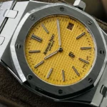 Super Clone Audemars Piguet Royal Oak Jumbo Extra-Thin 15202BC.OO.1240BC.01 39mm Yellow Dial