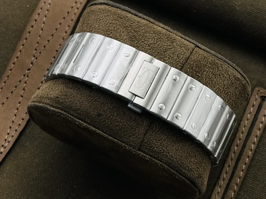 Super Clone Cartier Santos De Cartier Medium Blue WSSA0063 35.5mm – – Swiss SuperClone