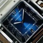 Super Clone Cartier Santos De Cartier Medium Blue WSSA0063 35.5mm – – Swiss SuperClone