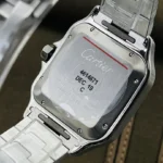 Super Clone Cartier Santos De Cartier Medium Blue WSSA0063 35.5mm – – Swiss SuperClone