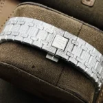 Super Clone Audemars Piguet Royal Oak 15400ST 41mm Full Moissanite Hongkong – Customize Diamod