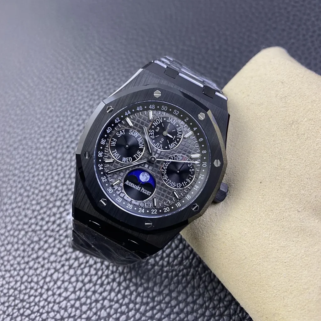 Super Clone Audemars Piguet Royal Oak Perpetual Calendar 26579CE.OO.1225CE.01 Black Ceramic 41mm