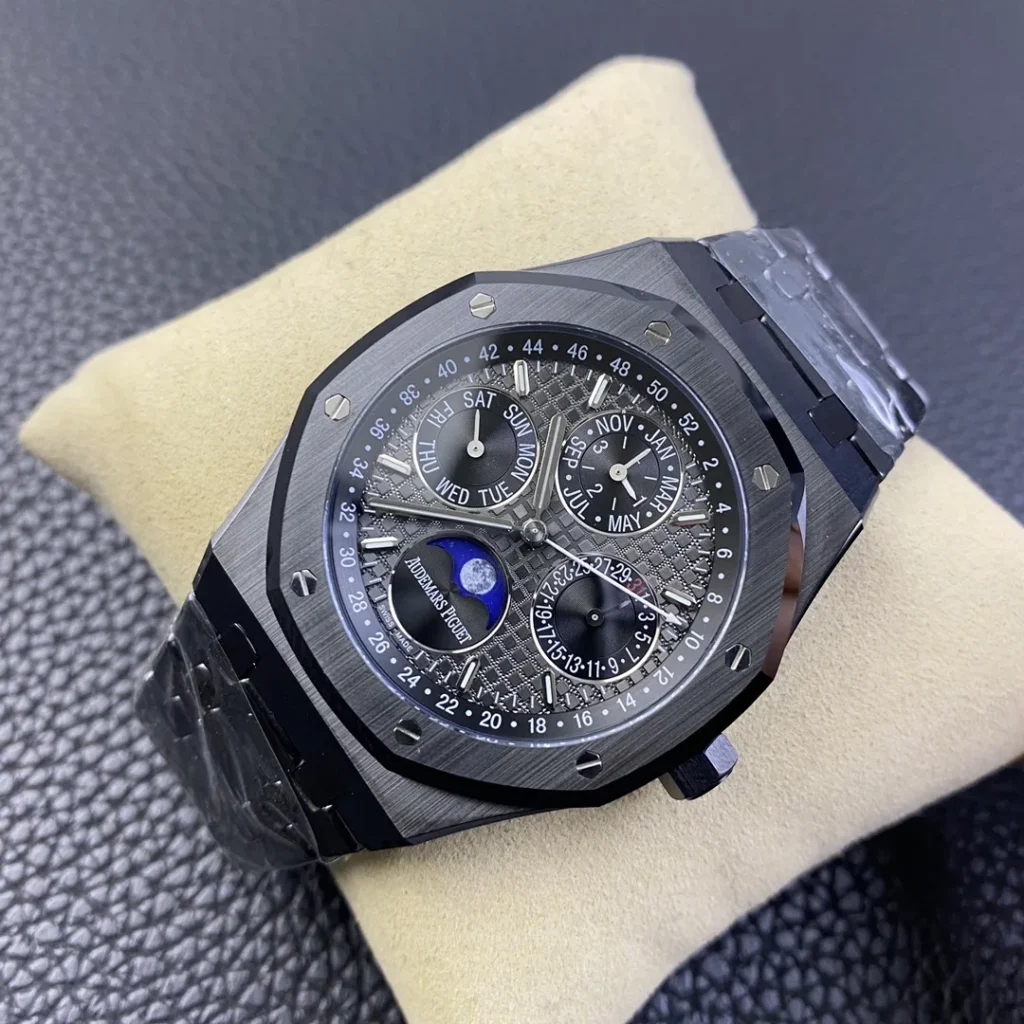 Super Clone Audemars Piguet Royal Oak Perpetual Calendar 26579CE.OO.1225CE.01 Black Ceramic 41mm