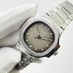 Super Clone Patek Philippe Nautilus 7118/1A-011 35.2mm Gray Dial Steel – Swiss SuperClone