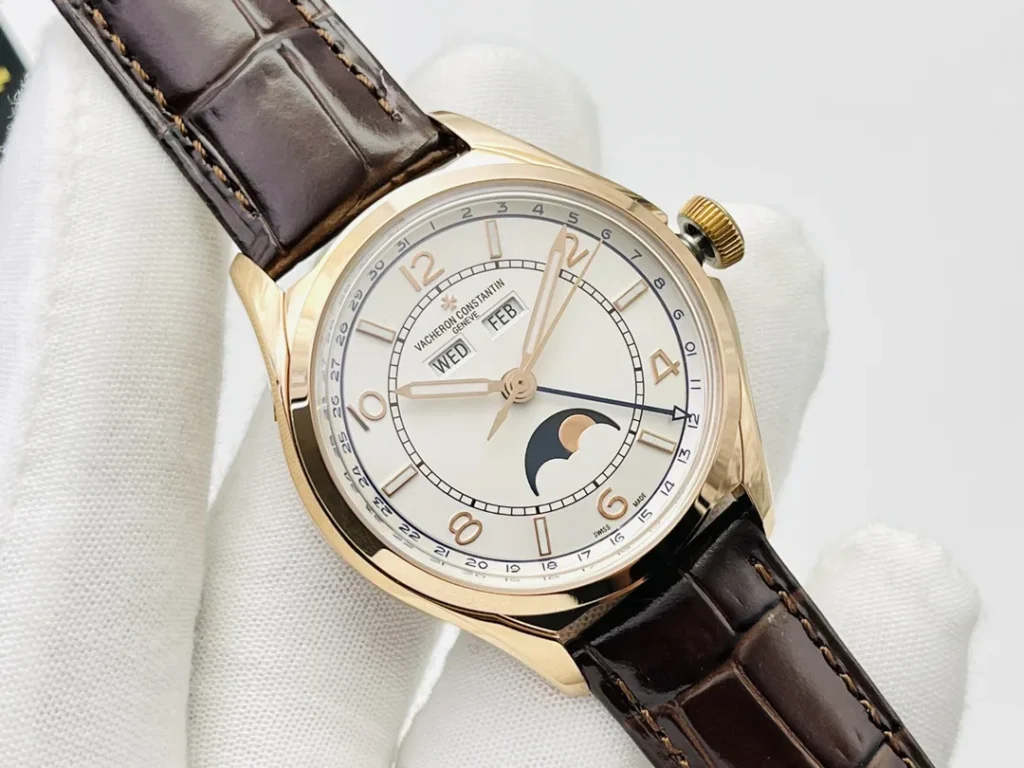 Super Clone Vacheron Constantin FiftySix Complete Calendar 4000E/000R-B438 40mm Rose Gold