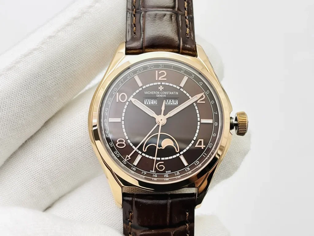 Super Clone Vacheron Constantin FiftySix Complete Calendar 4000E/000R-B065 41mm Rose Gold