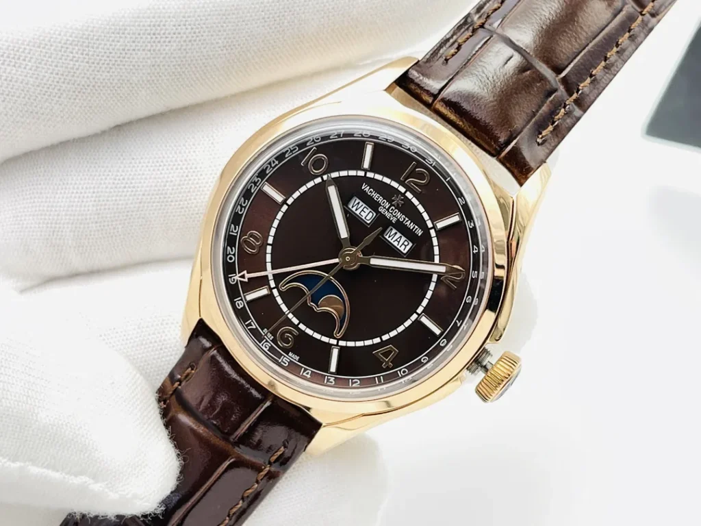 Super Clone Vacheron Constantin FiftySix Complete Calendar 4000E/000R-B065 41mm Rose Gold