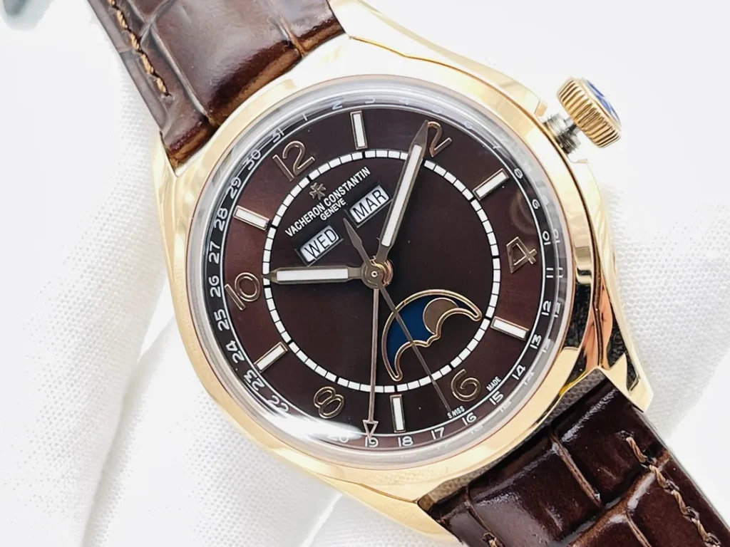 Super Clone Vacheron Constantin FiftySix Complete Calendar 4000E/000R-B065 41mm Rose Gold