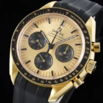 Super Clone Omega Speedmaster Moonwatch Professional 310.63.42.50.01.001 42mm Yellow Gold – Swiss SuperClone