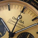 Super Clone Omega Speedmaster Moonwatch Professional 310.63.42.50.01.001 42mm Yellow Gold – Swiss SuperClone