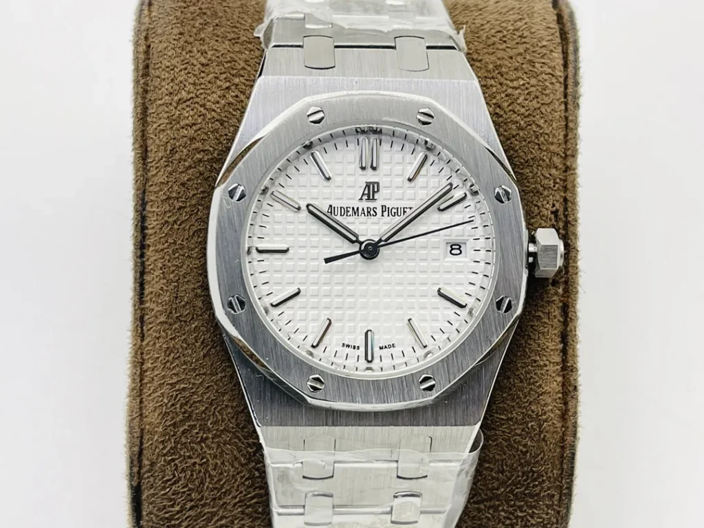 Super Clone Audemars Piguet Royal Oak 37mm 15450ST.OO White Dial Steel