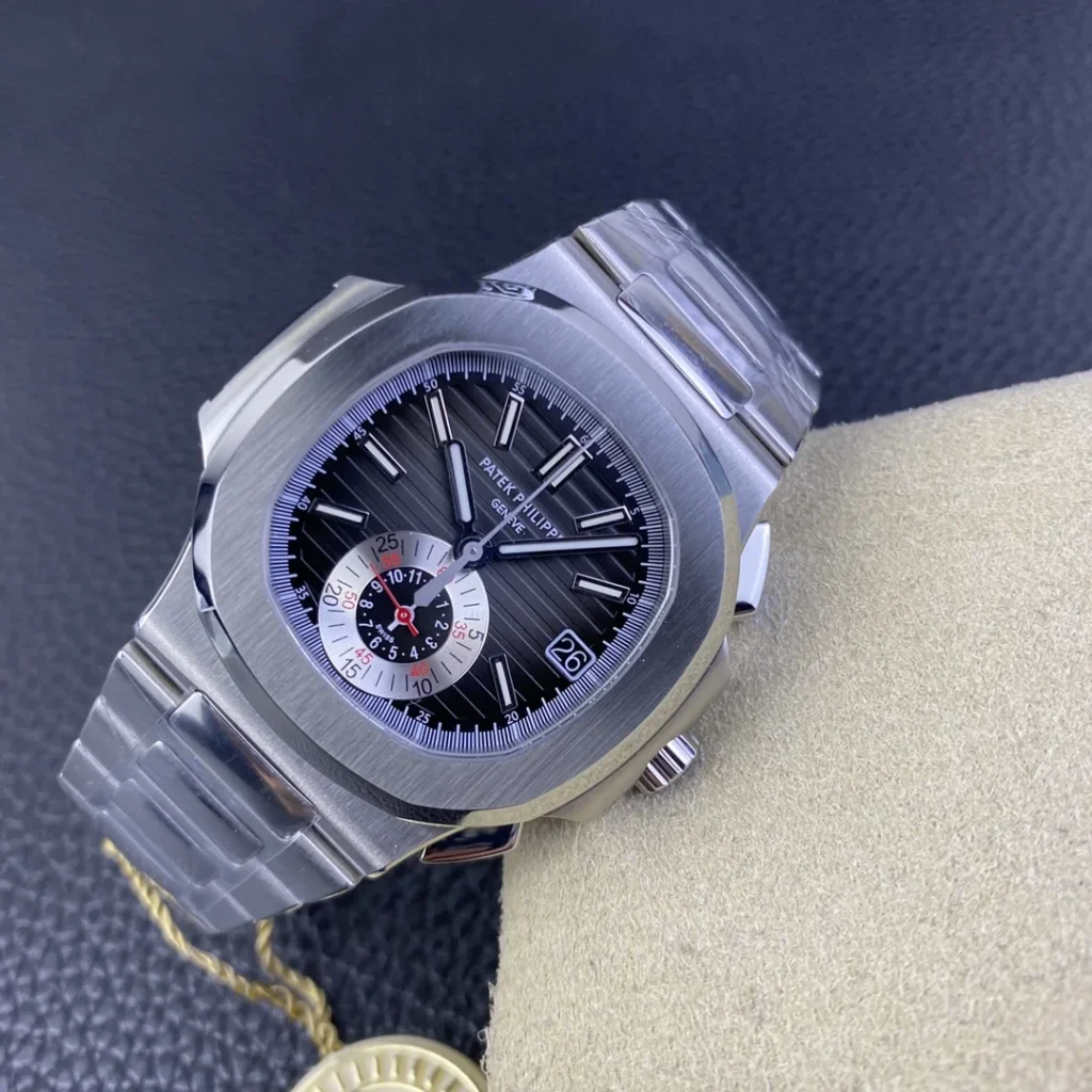 Super Clone Patek Philippe Nautilus Chronograph 5980/1A-014 40.5mm Black-Blue Dial – Swiss SuperClone