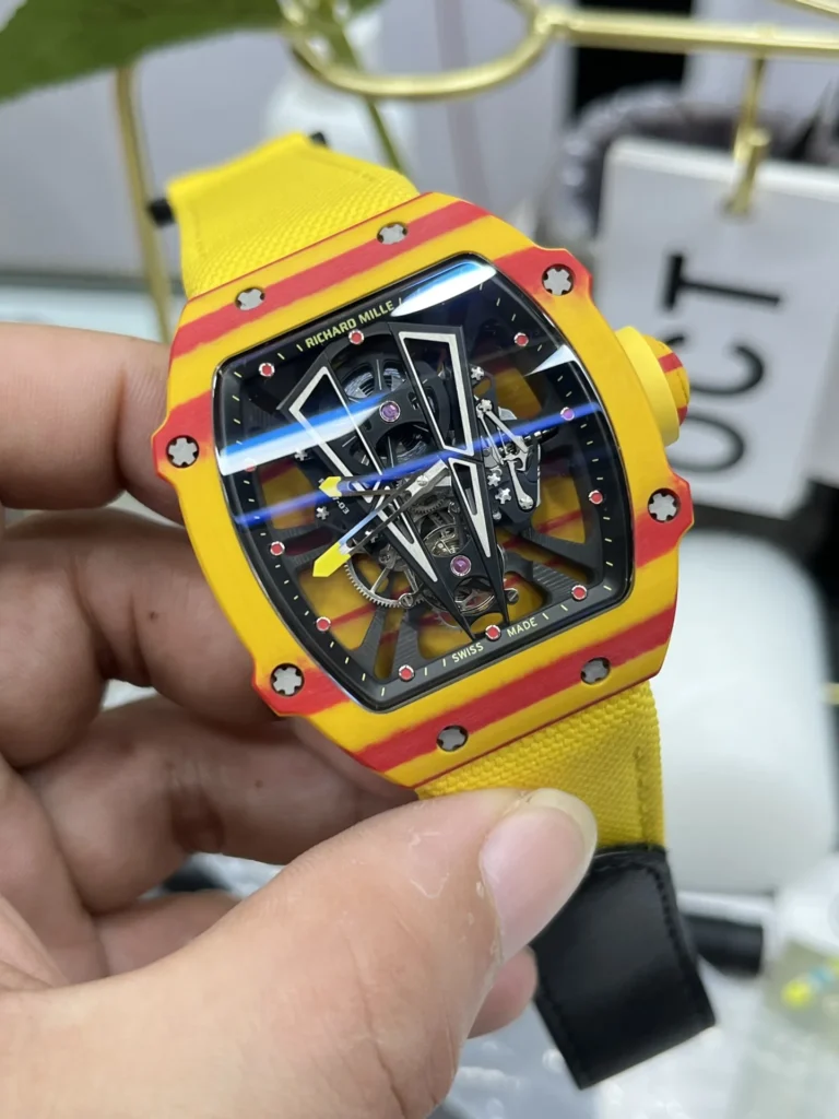 Super Clone Richard Mille RM 27-03 Richard Mille Rafael Nadal Shock Resistance 42mm Carbon