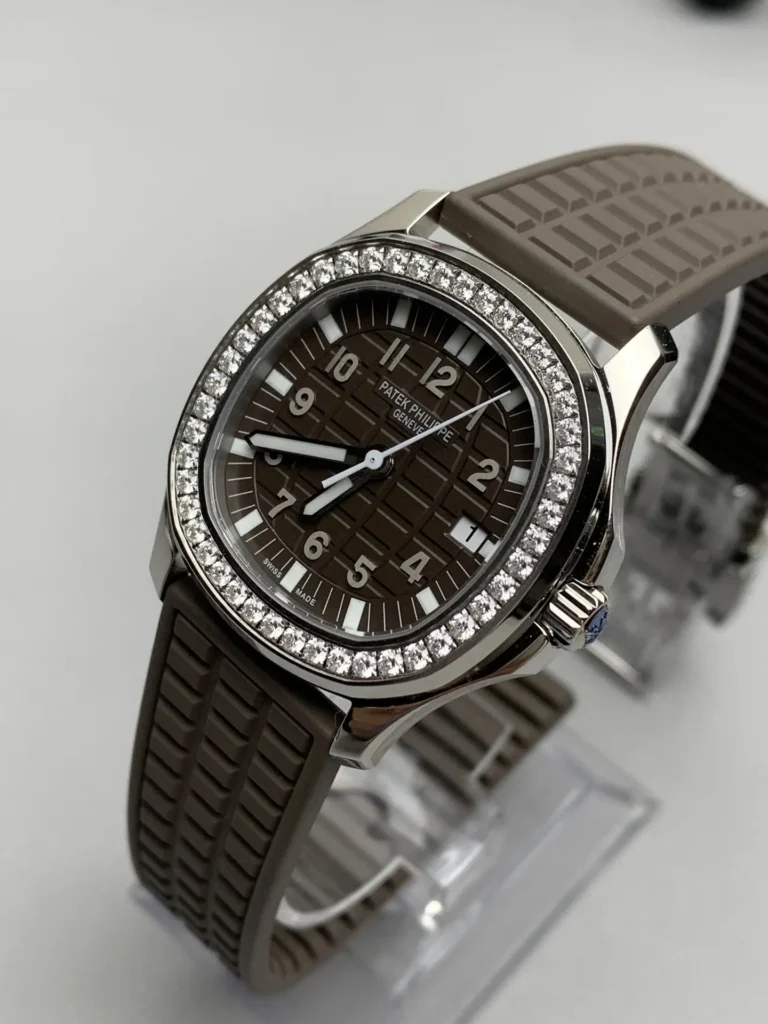 Super Clone Patek Philippe Aquanaut 5067A-025 35.6mm Diamond Bezel Moissanite Steel – Customize Version – Swiss SuperClone
